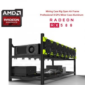Mining Rig 8 GPU ASUS AMD Radeon RX 580 – 208MH/s